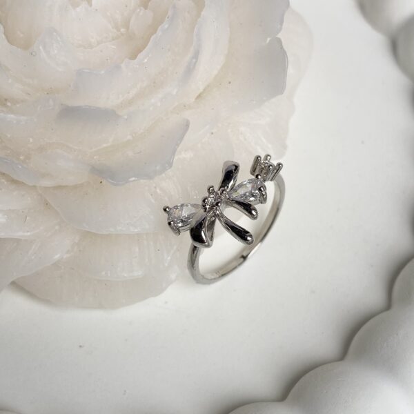 Bow Flower Silver