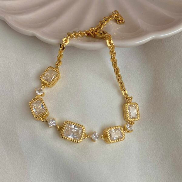 Gold Bracelet (crystal accents)