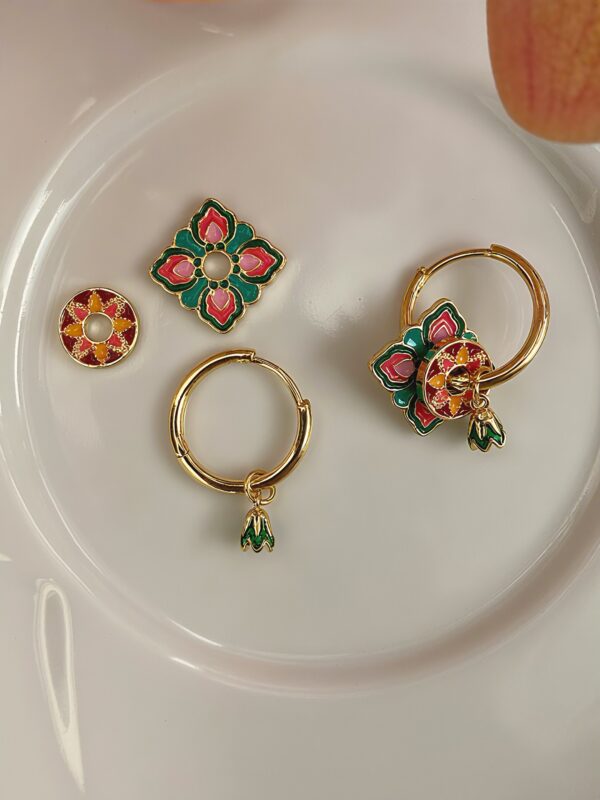 Versatile Earrings- Violet