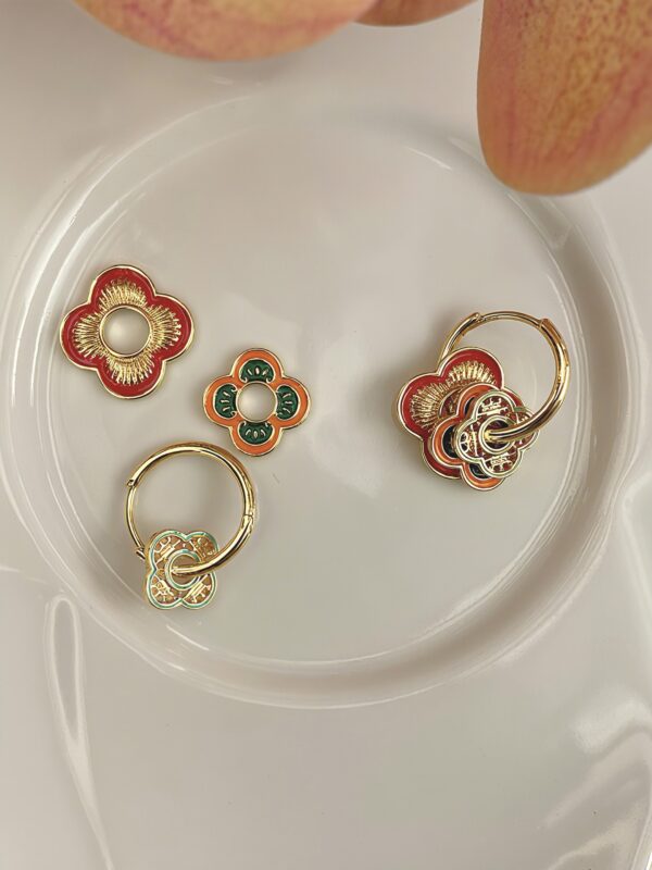 Versatile Earrings- Poppies