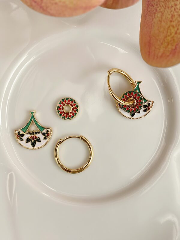 Versatile Earrings- Peony