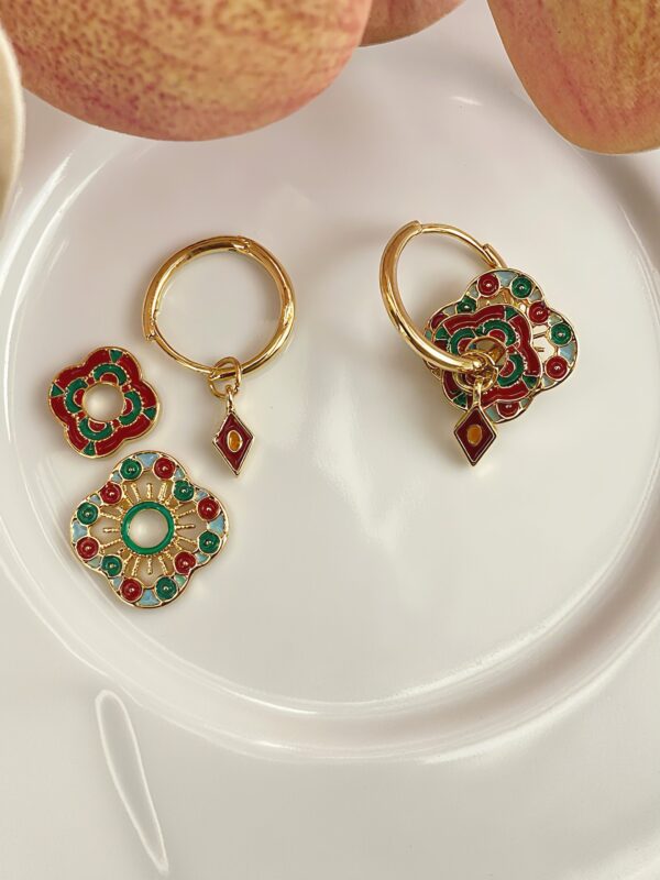 Versatile Earrings- hibiscus