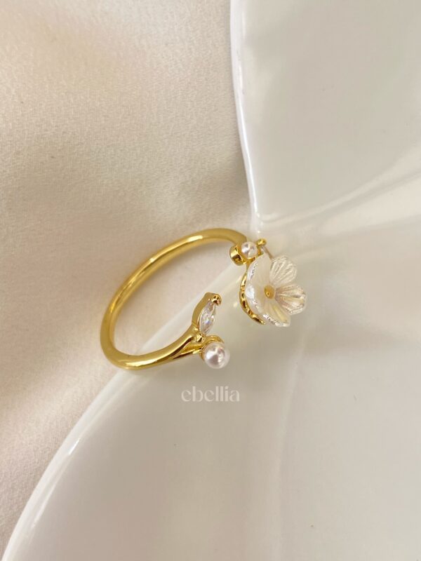 Whisper Bloom Open Ring