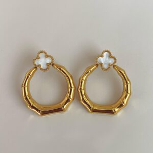 Kyoto Clover Hoops: Pearl White